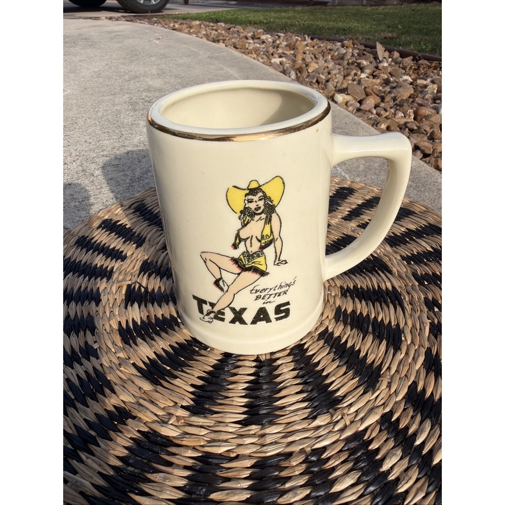 Vintage Everything Is Better In Texas Ceramic Mug No Chips Or Cracks